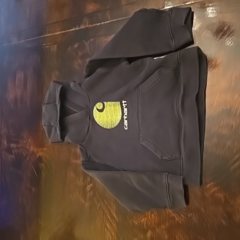 Carhartt Black Hoodie with Yellow Logo